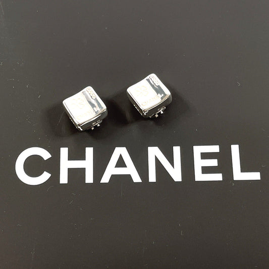 CHANEL Earring Silver925 Silver vintage square clover