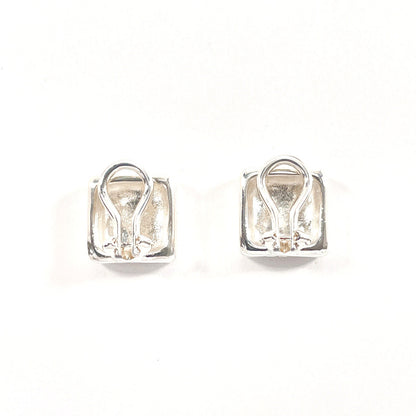 CHANEL Earring Silver925 Silver vintage square clover