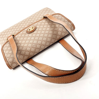 CELINE Handbag PVC, Leather Brown Macadam Women Used