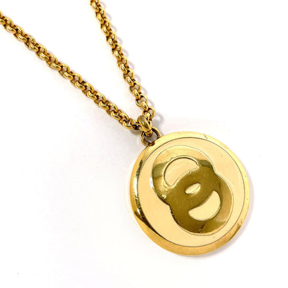 CELINE Necklace metal gold vintage Women Used