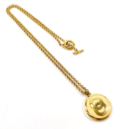 CELINE Necklace metal gold vintage Women Used