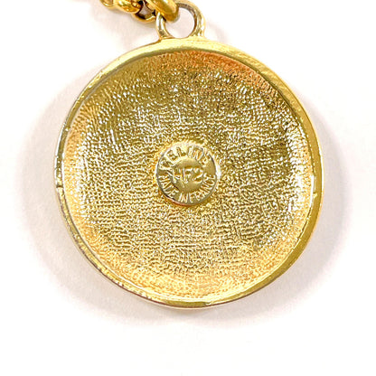 CELINE Necklace metal gold vintage Women Used