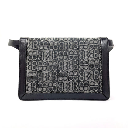 Balenciaga Canvas Leather BB Logo 2WAY Vintage Shoulder Bag