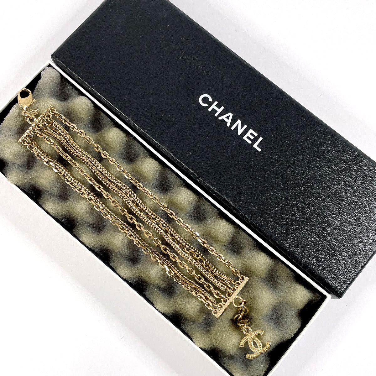 Chanel Metal Coco Mark Chain Bracelet