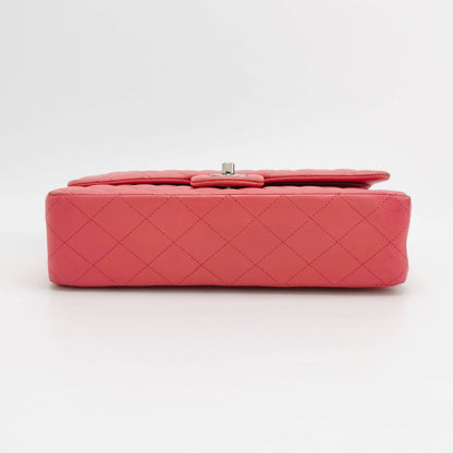 Chanel Timeless Classic Flap Medium Pink Lambskin Leather Gold Hardware