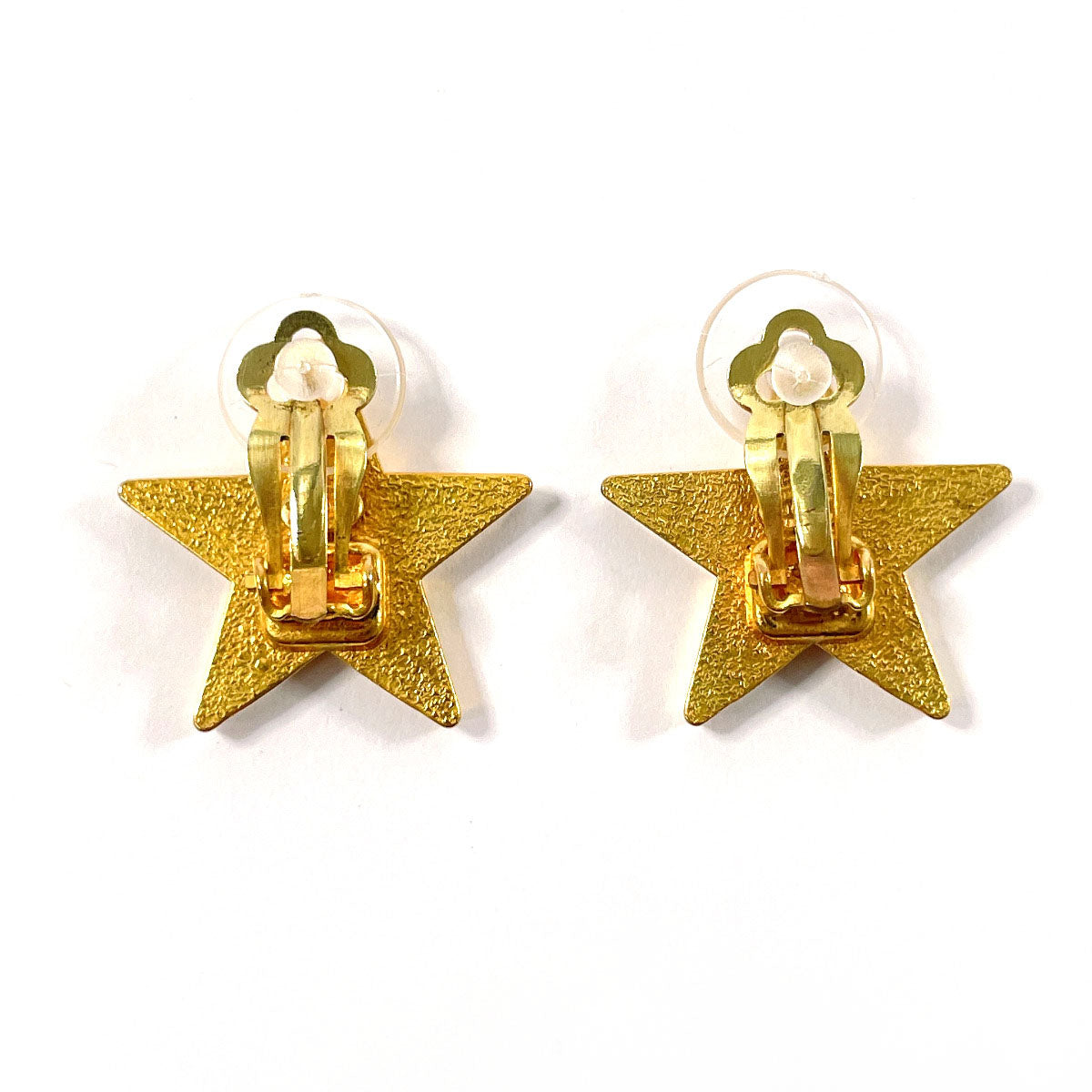 Chanel Star Coco Mark Earrings Gold