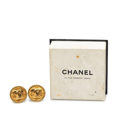 CHANEL CC Clip On Earrings Costume Earrings