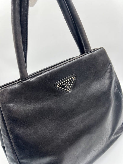 Prada Black Leather Tote