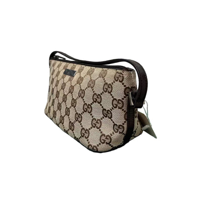 Gucci Vintage GG Monogram Purse Small Brown