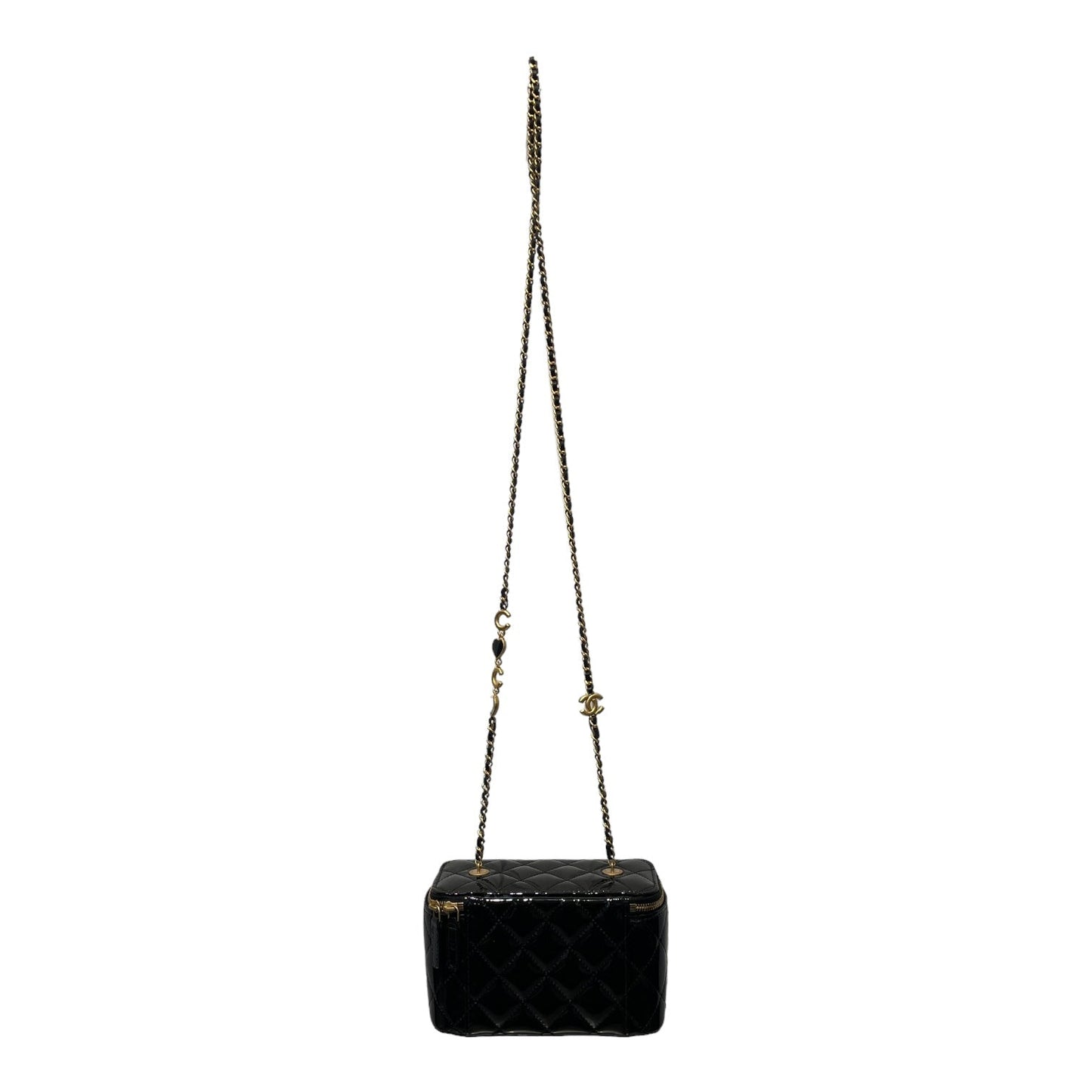 Chanel Cross Body Bag Leather BLK