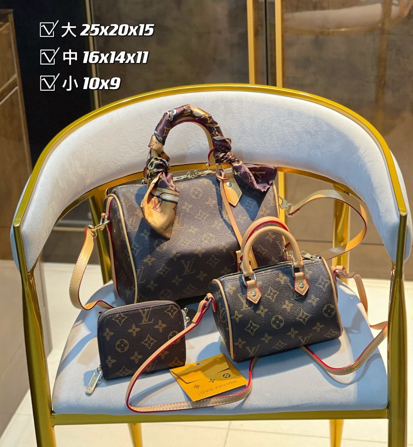 Louis Vuitton Speedy Handbag Sets