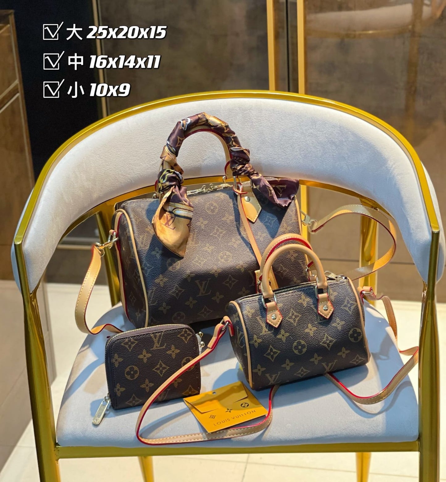 Louis Vuitton Speedy Handbag Sets