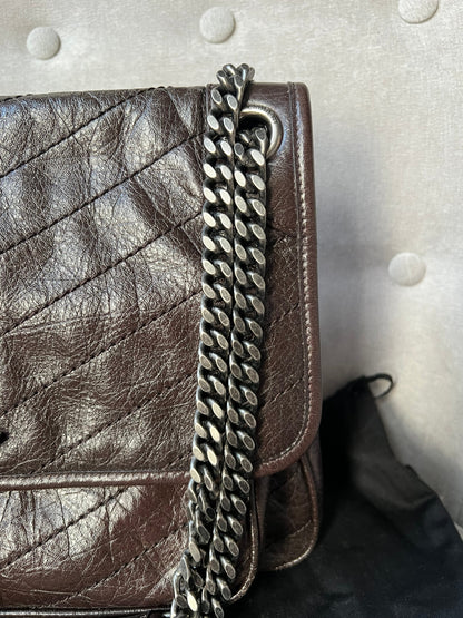 Yves Saint Laurent (YSL) Brown Medium Niki Chain Bag