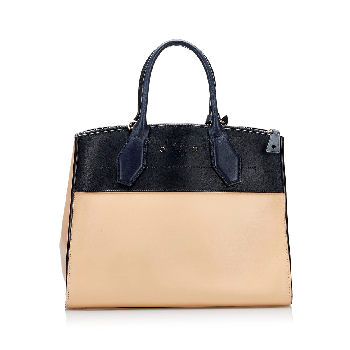 Louis Vuitton City Steamer MM Beige Calfskin