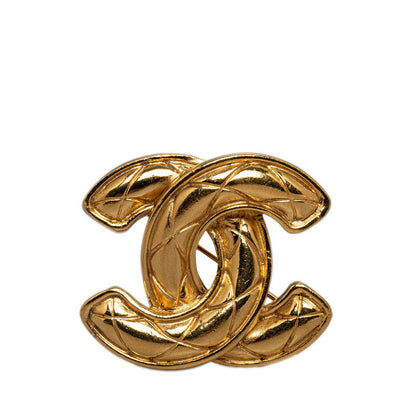 Chanel CC Matelasse Brooch  Metal Brooch in Good condition