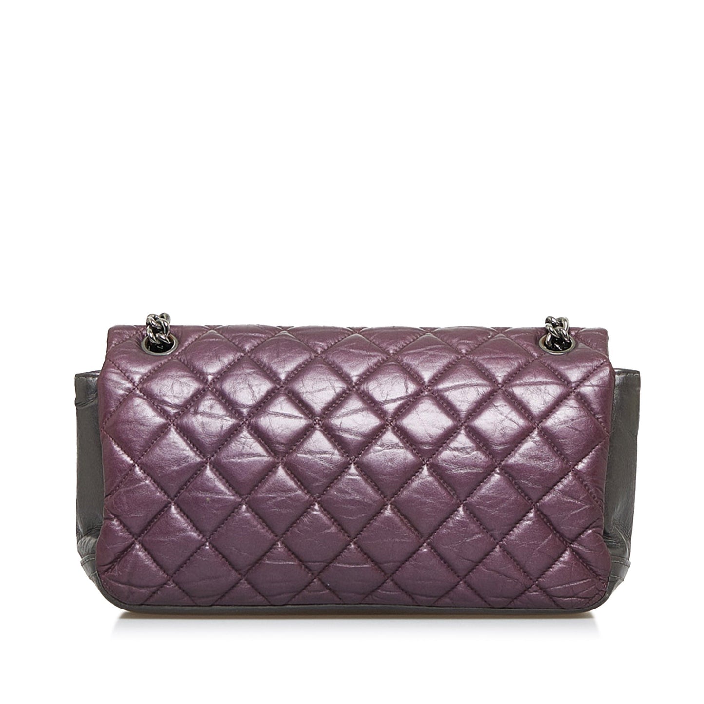 Purple Chanel Glazed Matelasse Portobello Flap Bag
