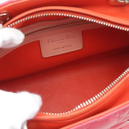 Medium Tricolor Lambskin Cannage Lady Dior