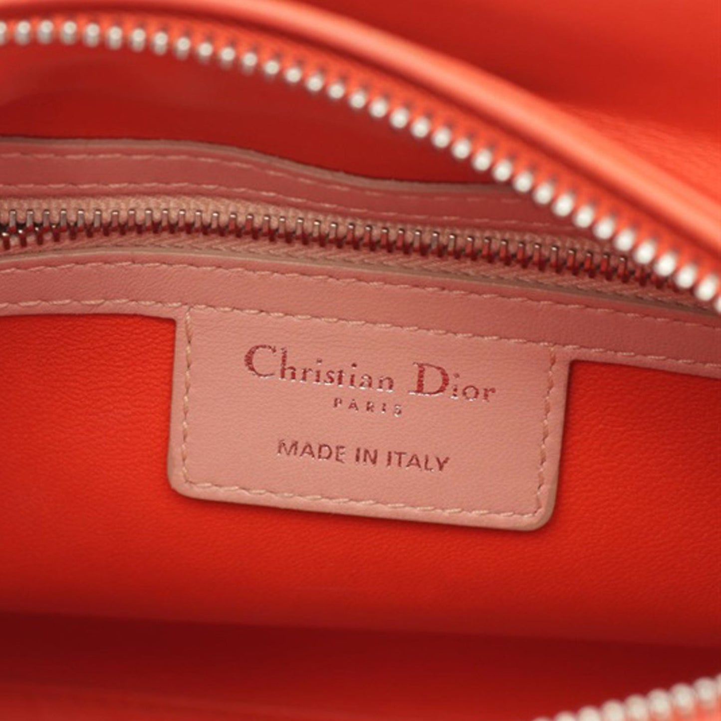 Medium Tricolor Lambskin Cannage Lady Dior