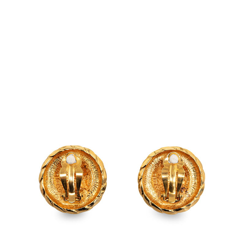 Chanel CC Clip On Earrings Metal Earrings in Excellent condition