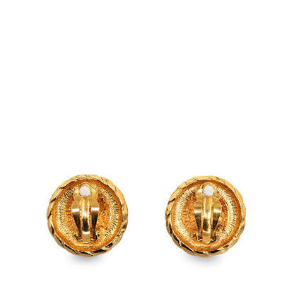 Chanel CC Clip On Earrings Metal Earrings in Excellent condition