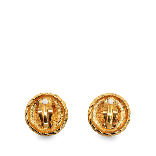CHANEL CC Clip On Earrings Costume Earrings