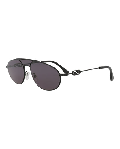 Fendi Mens Aviator Black Black Smoke Fashion Designer Eyewear