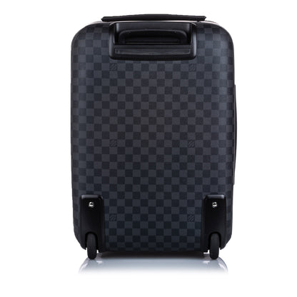 Louis-Vuitton Damier Graphite Pegase Light 55 Black