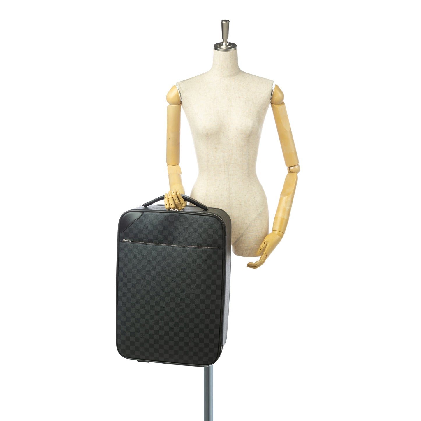 Louis-Vuitton Damier Graphite Pegase Light 55 Black