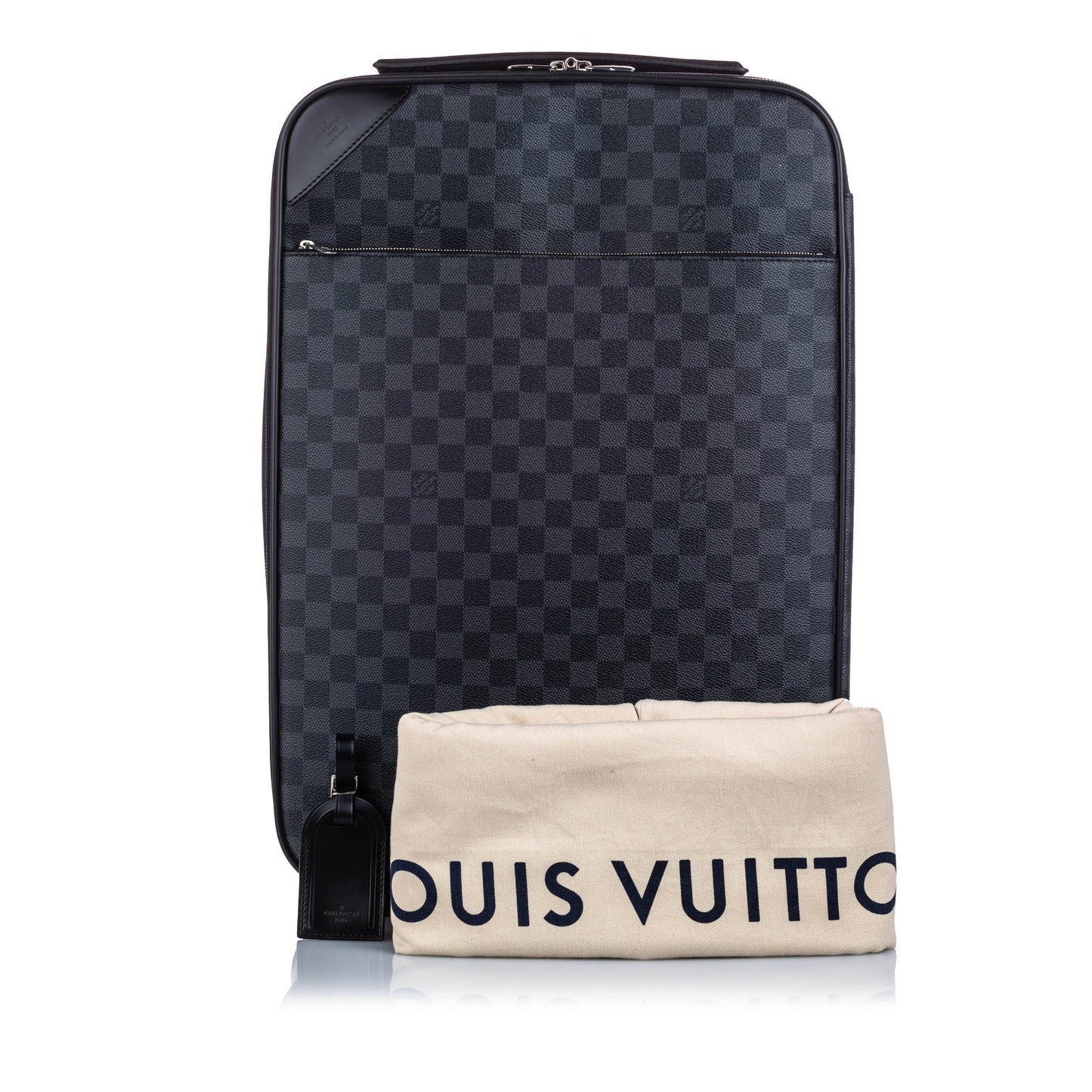 Louis-Vuitton Damier Graphite Pegase Light 55 Black