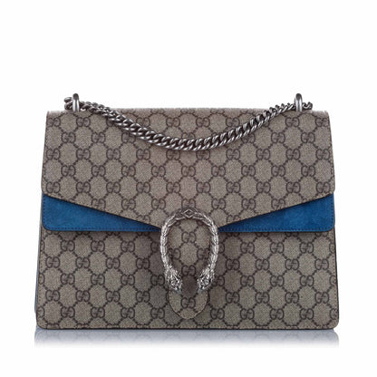 Gucci Dionysus GG Supreme Crossbody Bag Brown