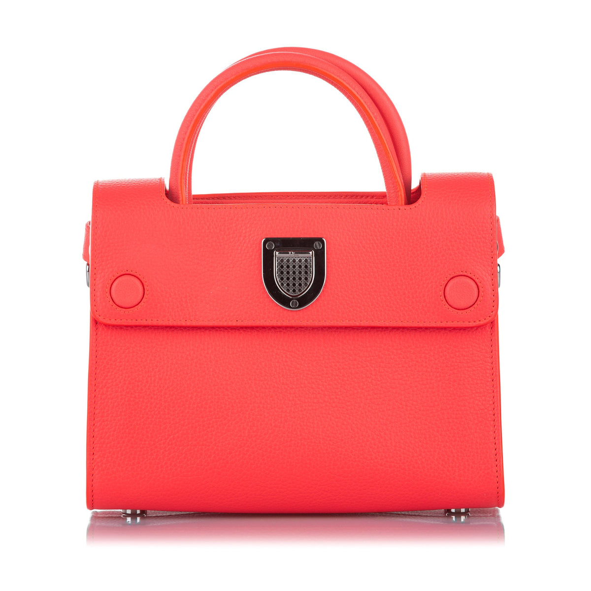Diorever Leather Satchel Orange