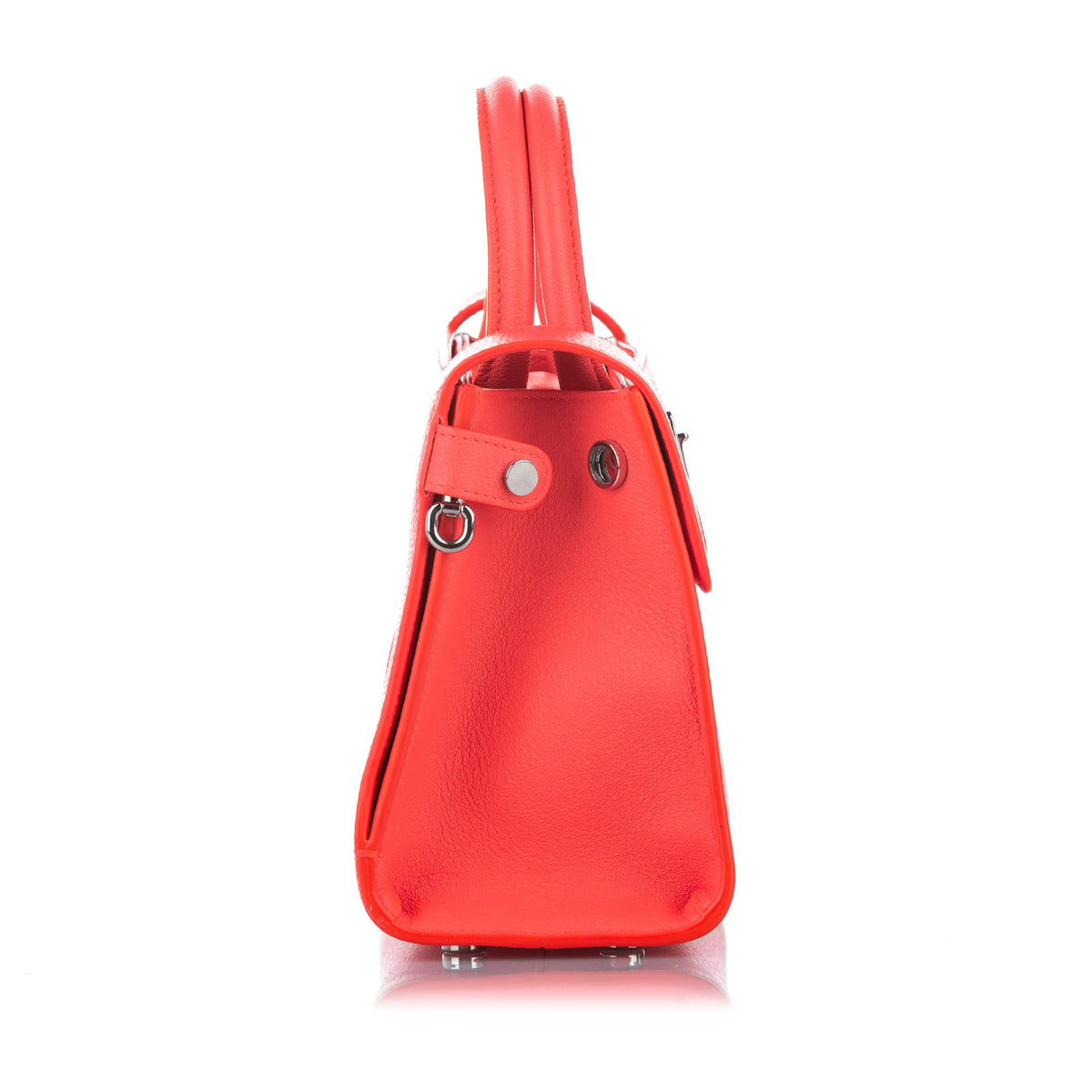 Diorever Leather Satchel Orange