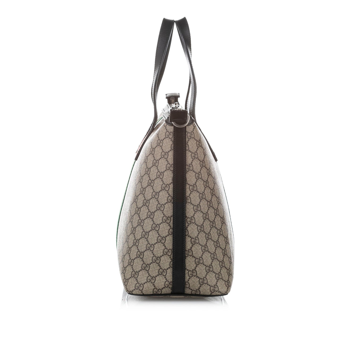 Gucci GG Supreme Web Satchel Brown