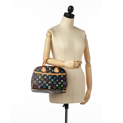 Louis-Vuitton Monogram Multicolore Trouville Black