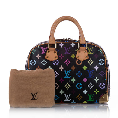 Louis-Vuitton Monogram Multicolore Trouville Black