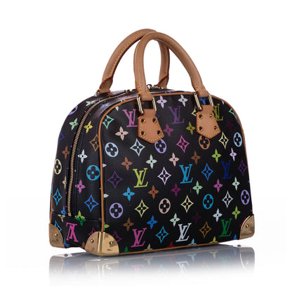 Louis-Vuitton Monogram Multicolore Trouville Black