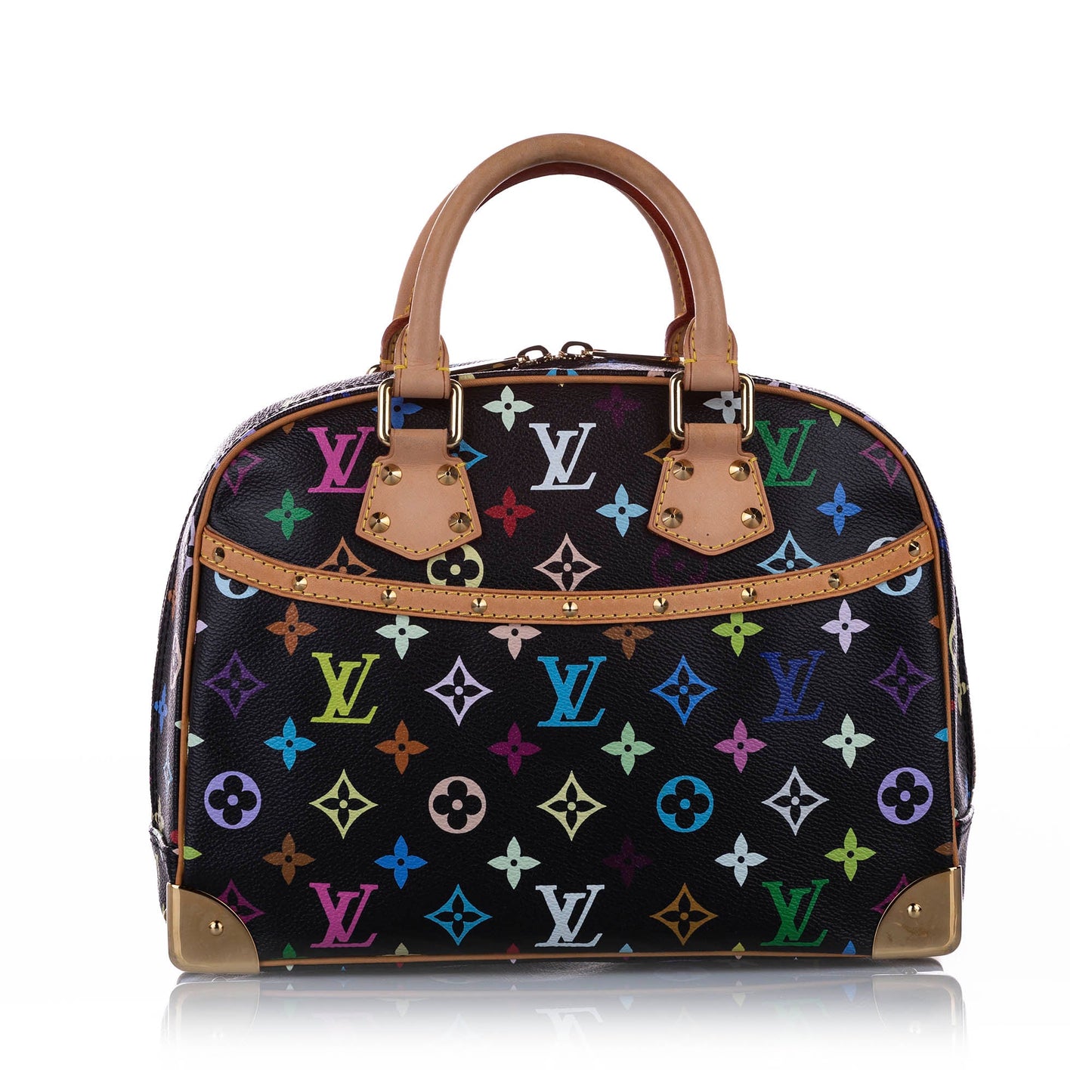 Louis-Vuitton Monogram Multicolore Trouville Black