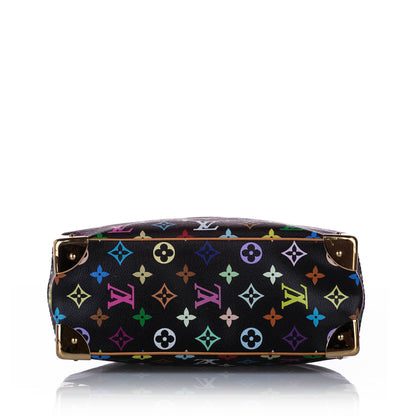 Louis-Vuitton Monogram Multicolore Trouville Black