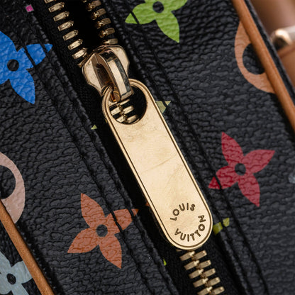 Louis-Vuitton Monogram Multicolore Trouville Black