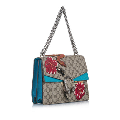 Gucci Large GG Supreme Dionysus Shoulder Bag Brown