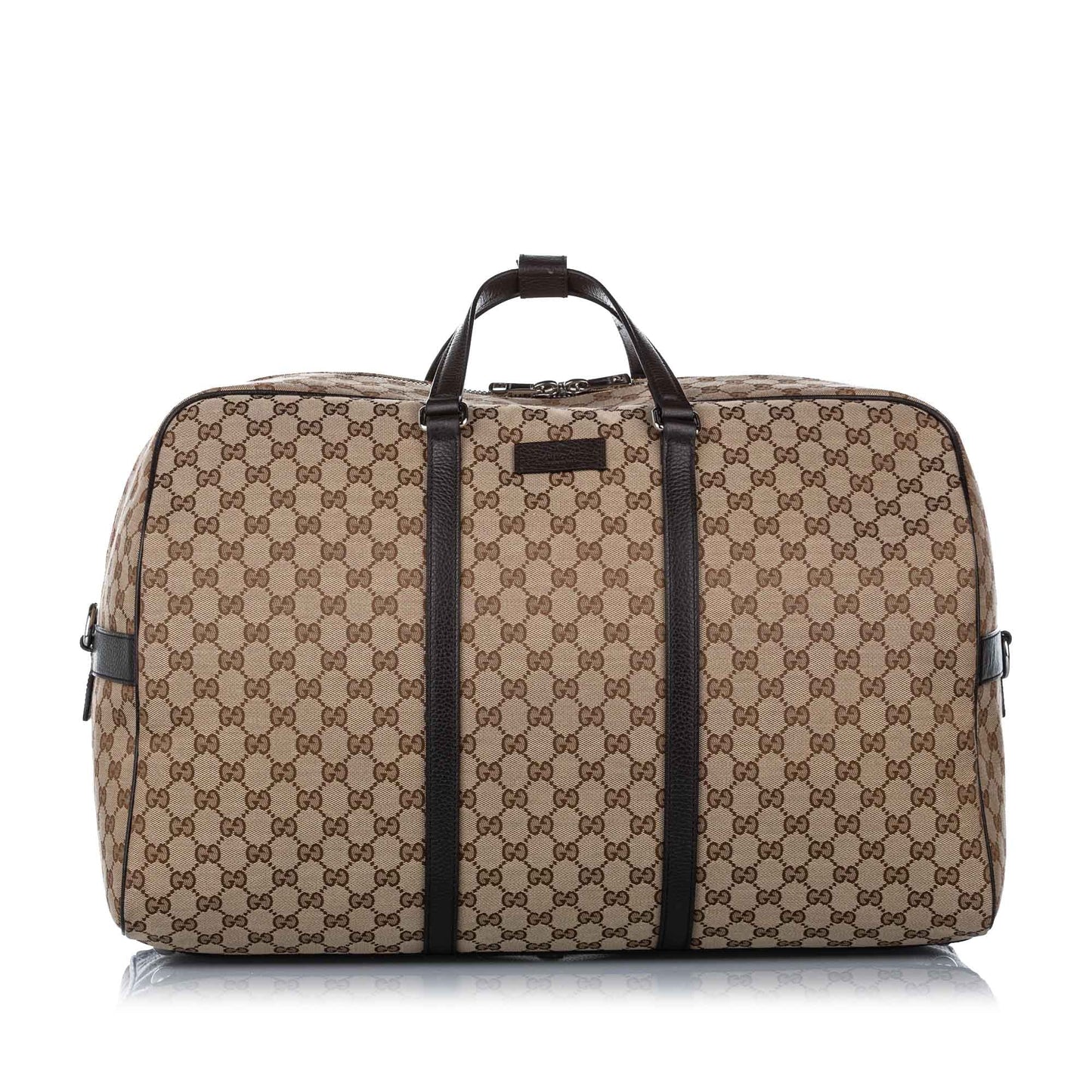 Gucci GG Canvas Travel Bag Brown