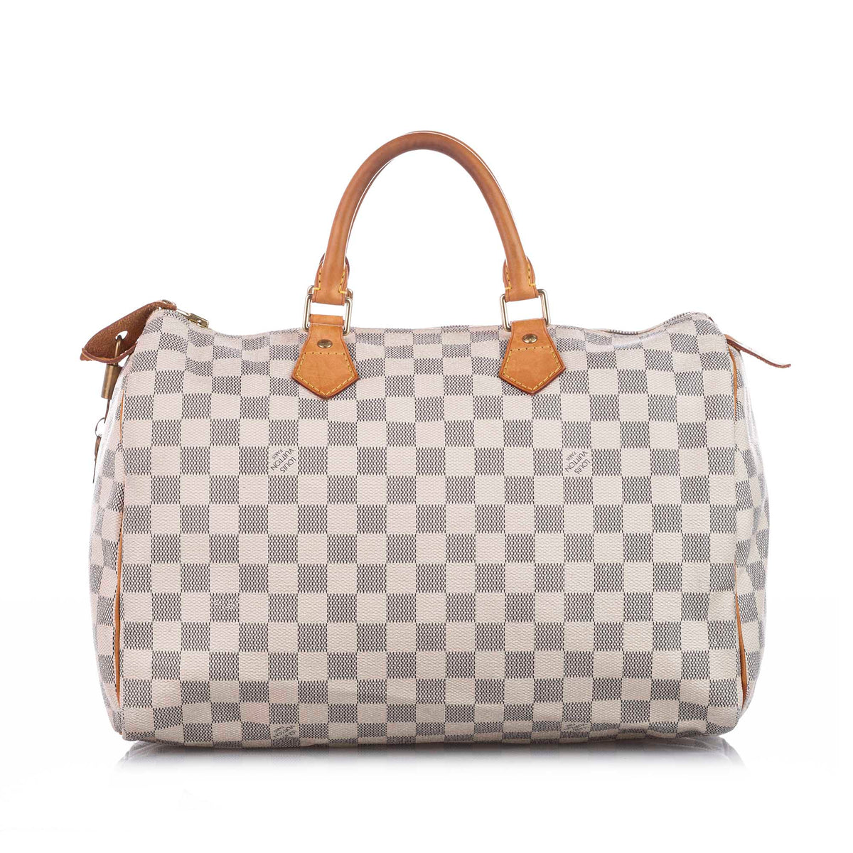 Louis-Vuitton Damier Azur Speedy 35 White