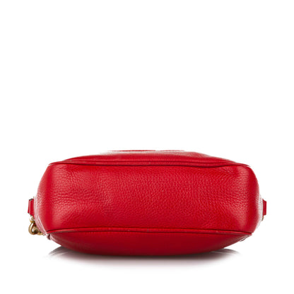 Gucci Soho Disco Leather Crossbody Bag Red
