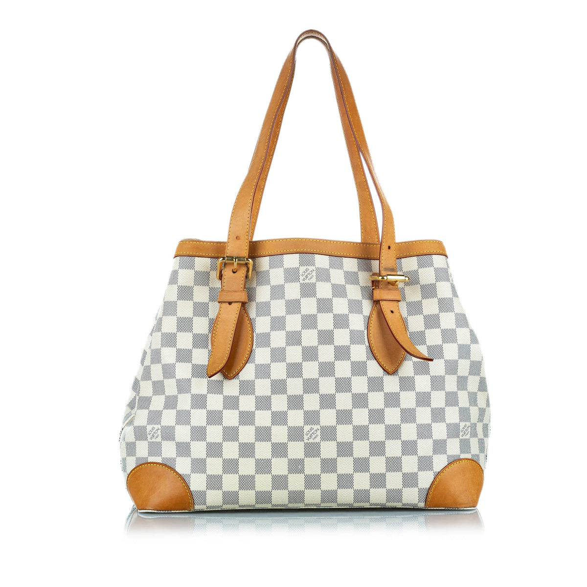 Louis-Vuitton Damier Azur Hampstead PM White