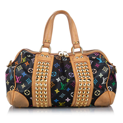 Louis-Vuitton Monogram Multicolore Courtney MM Black