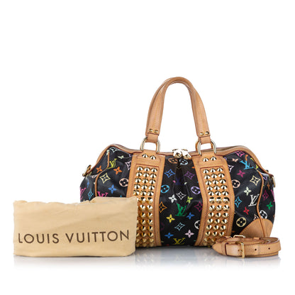 Louis-Vuitton Monogram Multicolore Courtney MM Black