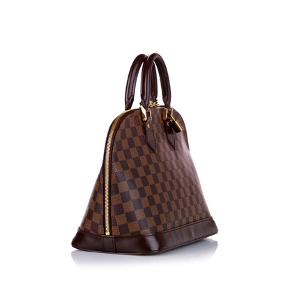 Louis-Vuitton Louis Vuitton Damier Ebene Alma PM Brown