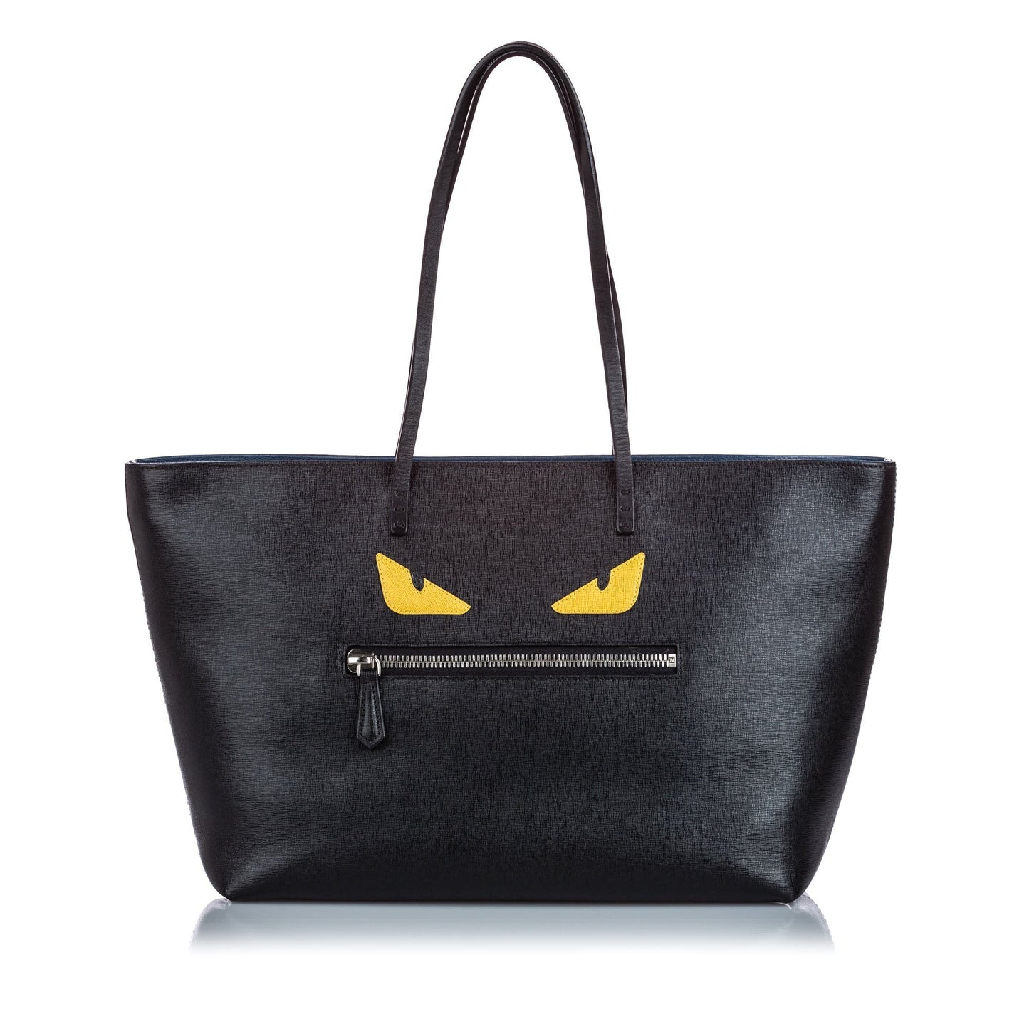 Fendi Black Others Leather Medium Roll Monster Tote Italy