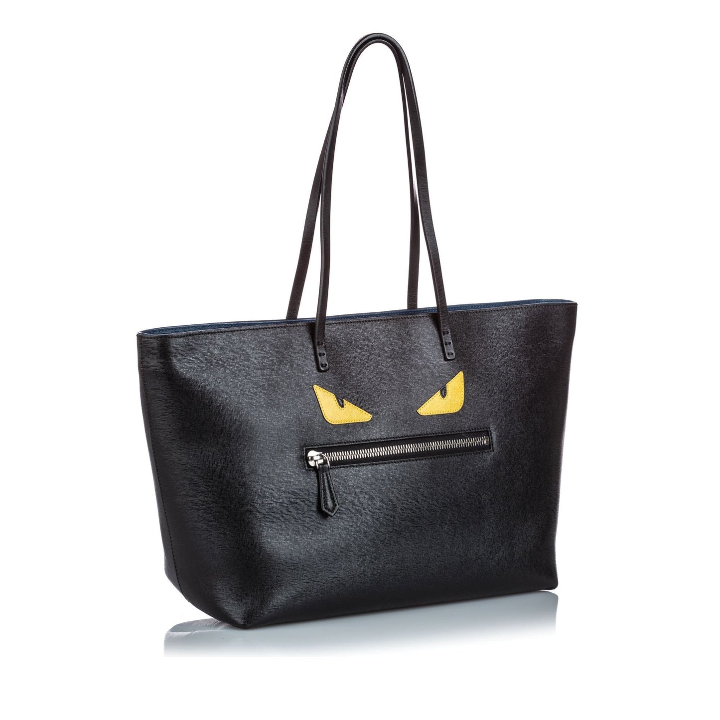 Fendi Black Others Leather Medium Roll Monster Tote Italy