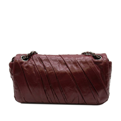 CHANEL Medium Glazed Calfskin Twisted Flap Shoulder Bag